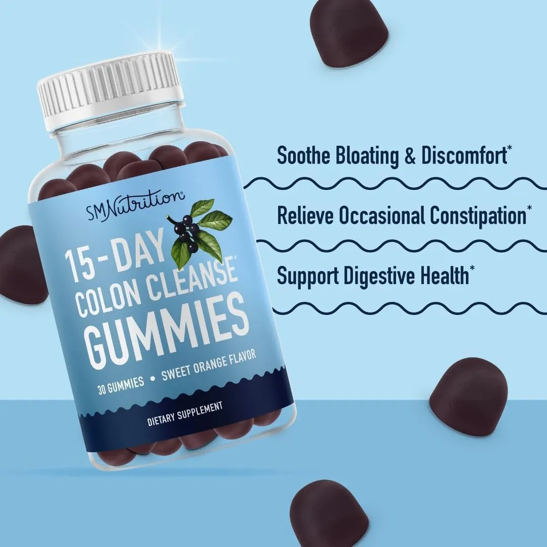 Gummies détox et nettoyage du côlon 15 jours