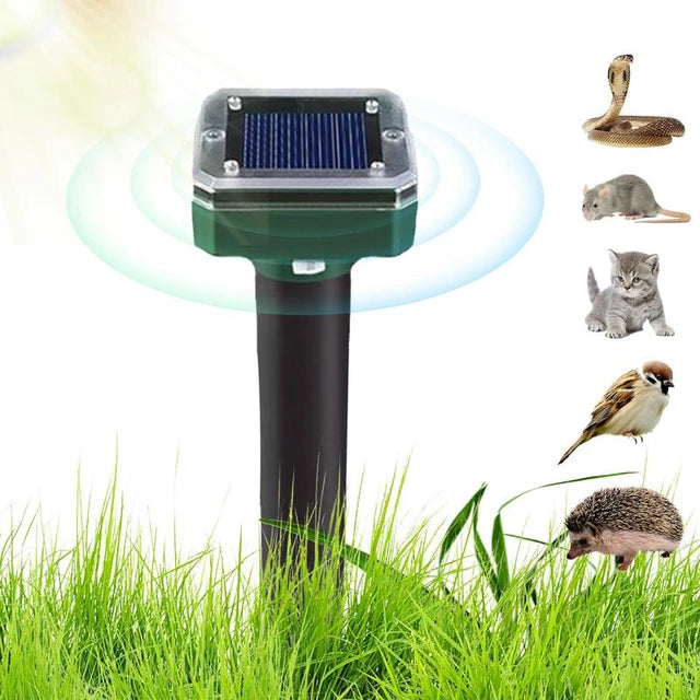 Dispositif Répulsif Solaire Ultrasonique pour Rats et Serpents BK
