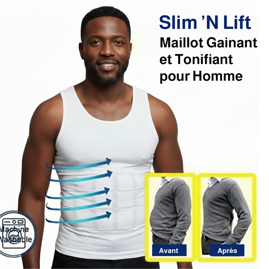 Slim 'N Lift – Maillot Gainant et Tonifiant pour Homme