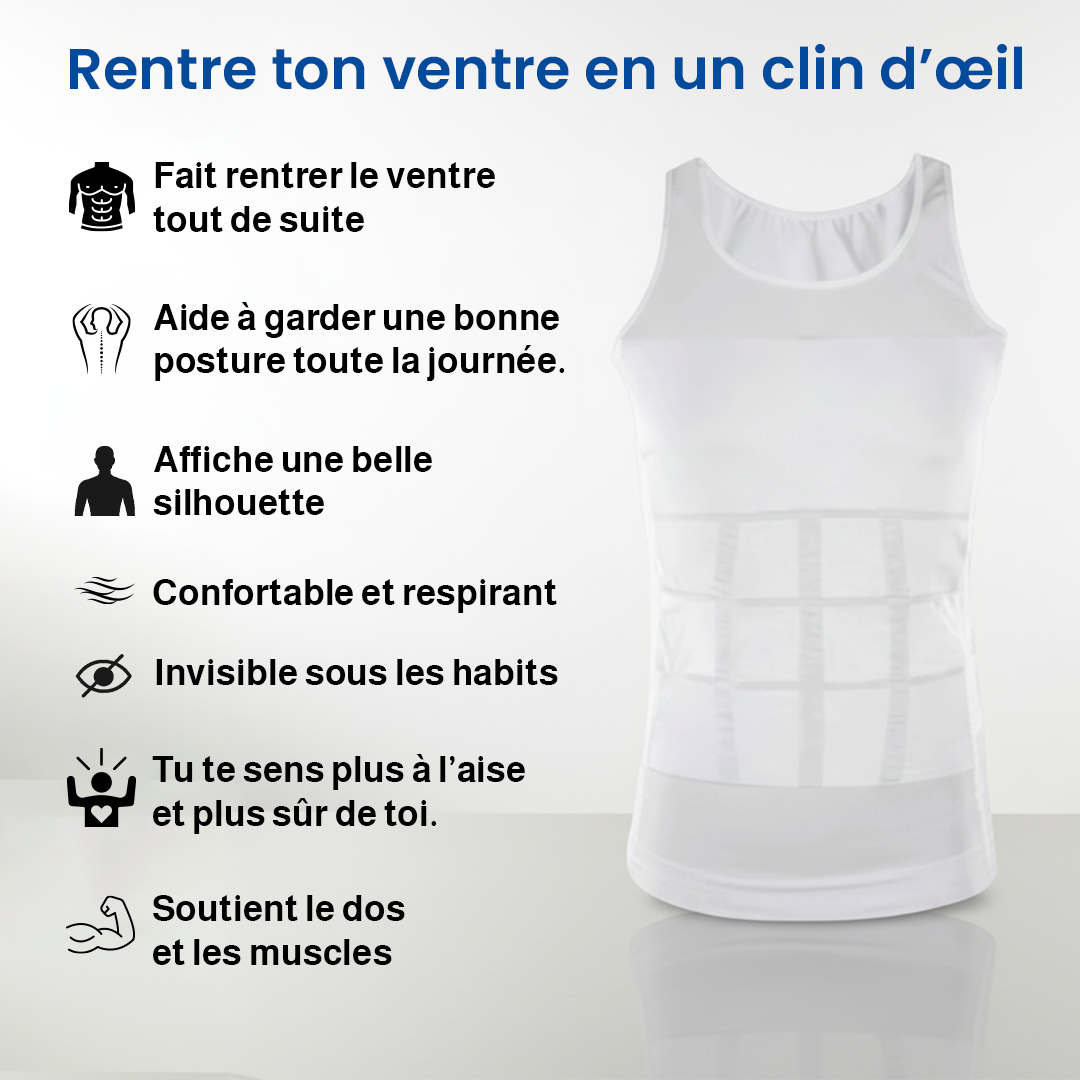 Slim 'N Lift – Maillot Gainant et Tonifiant pour Homme