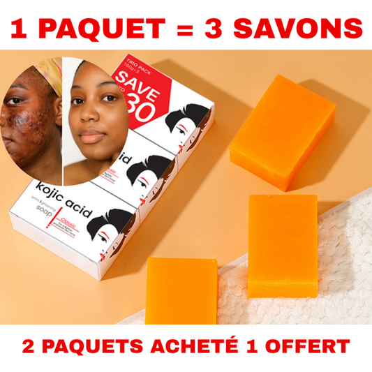 Savon à l'acide kojique [ PACK DE 3 SAVONS ]